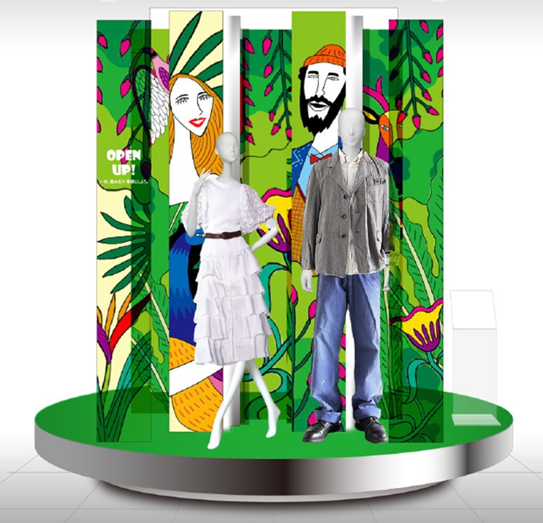 ＜店頭装飾での使用例＞