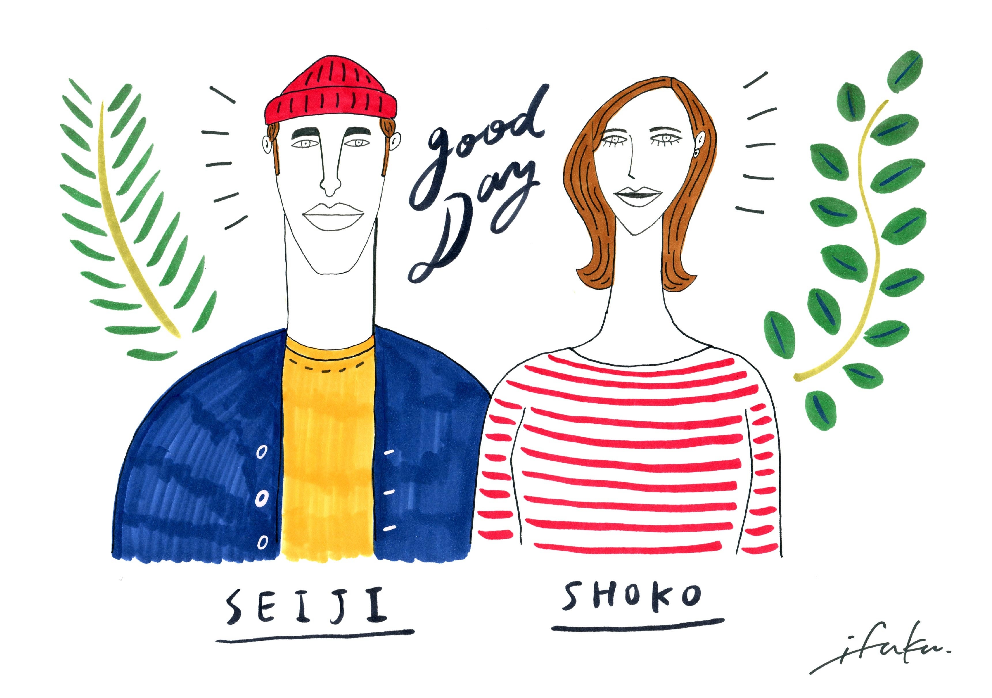 〈似顔絵イメージ〉