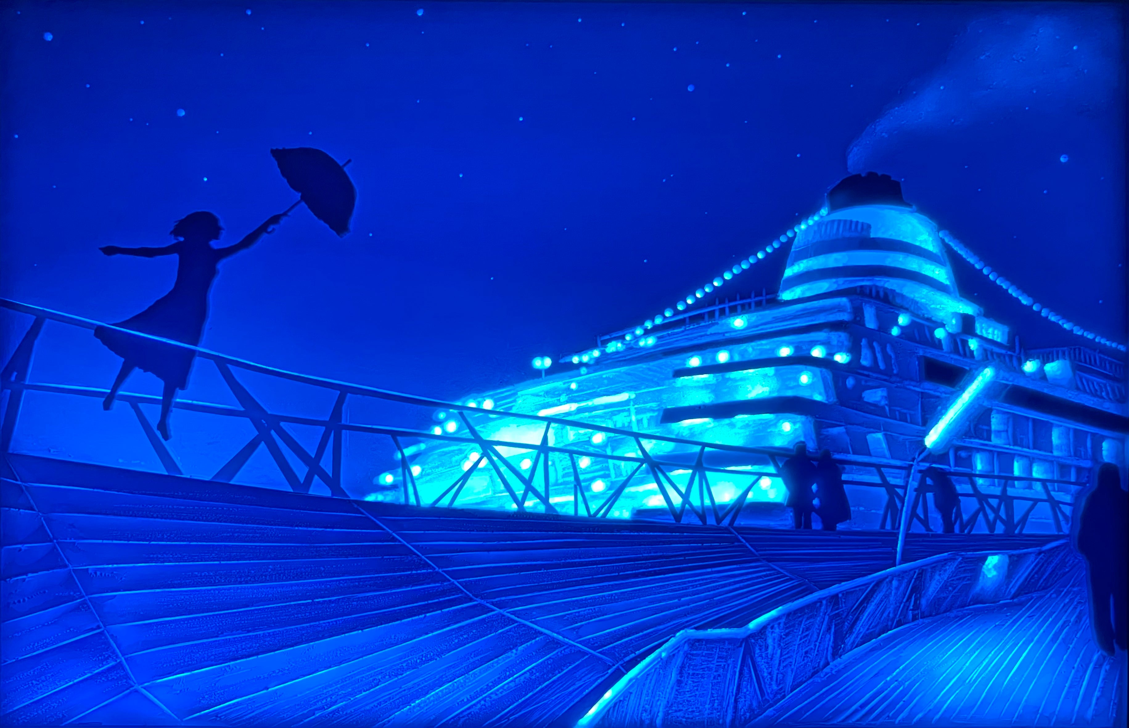 《Im flying》2022年　　縦55cm×横85cm