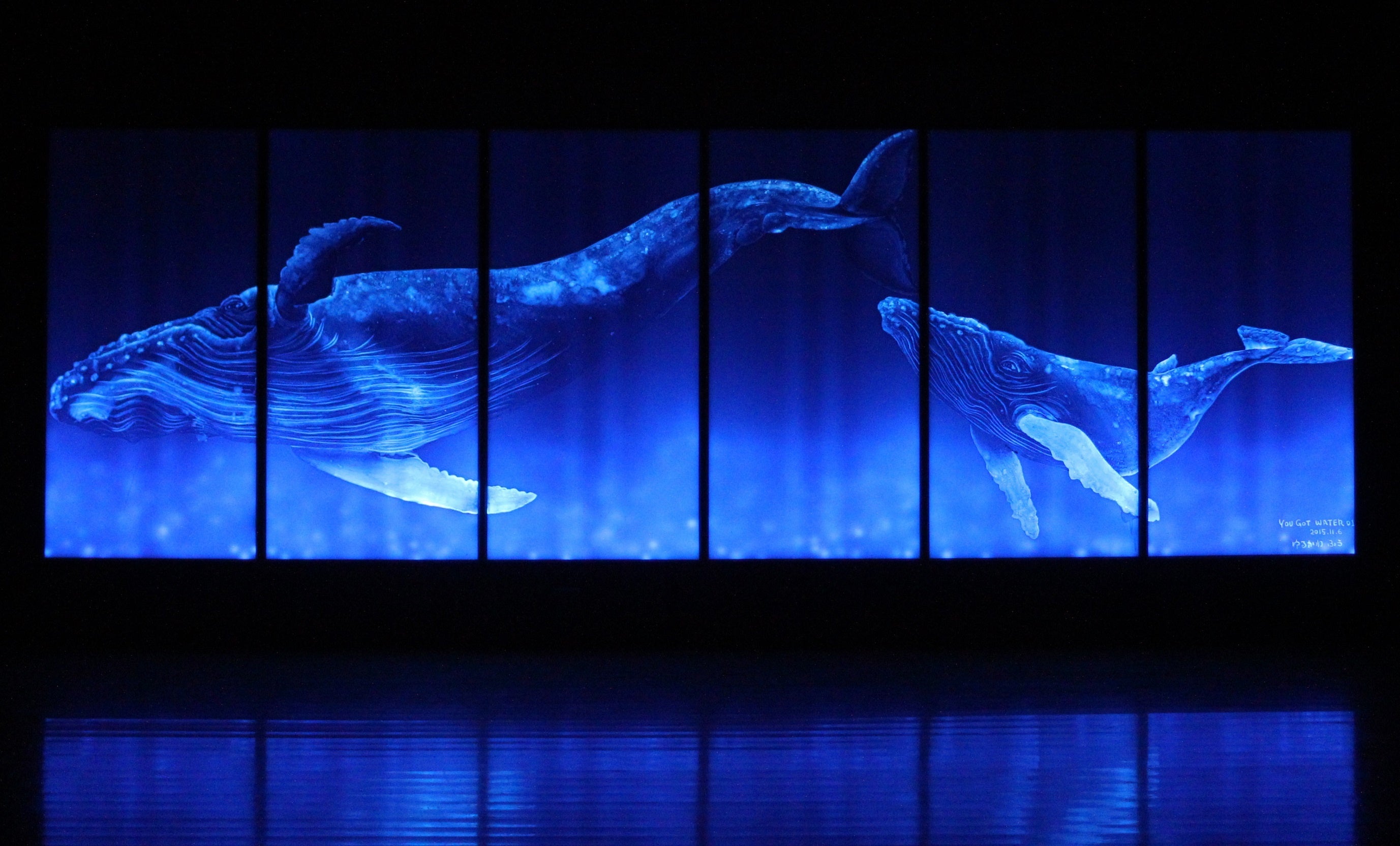 《YOU GOT WATER 01》2015年　　縦182cm×横550cm