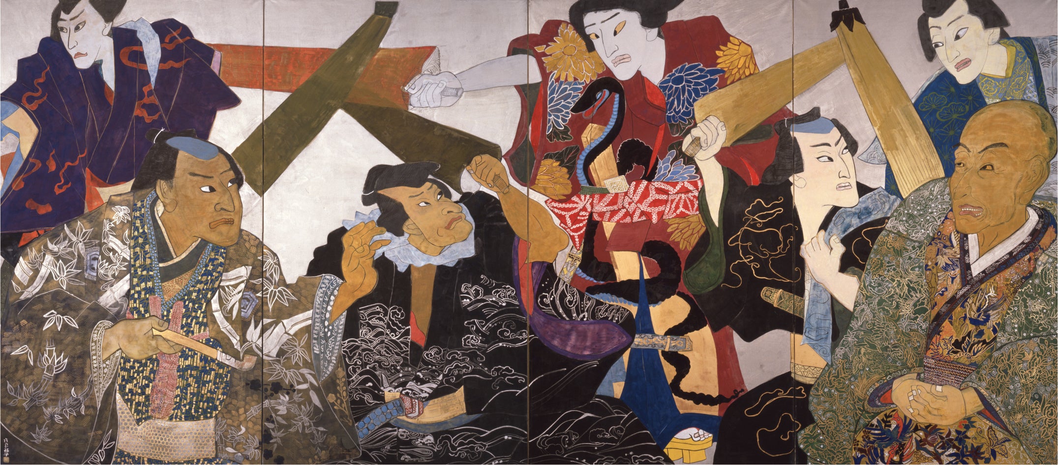 京都国立近代美術館収蔵画家　多摩美大教授  立軌会 片岡真太郎  油彩 面構（つらがまえ） 片岡球子展 たちむかう絵画 - Sfumart
