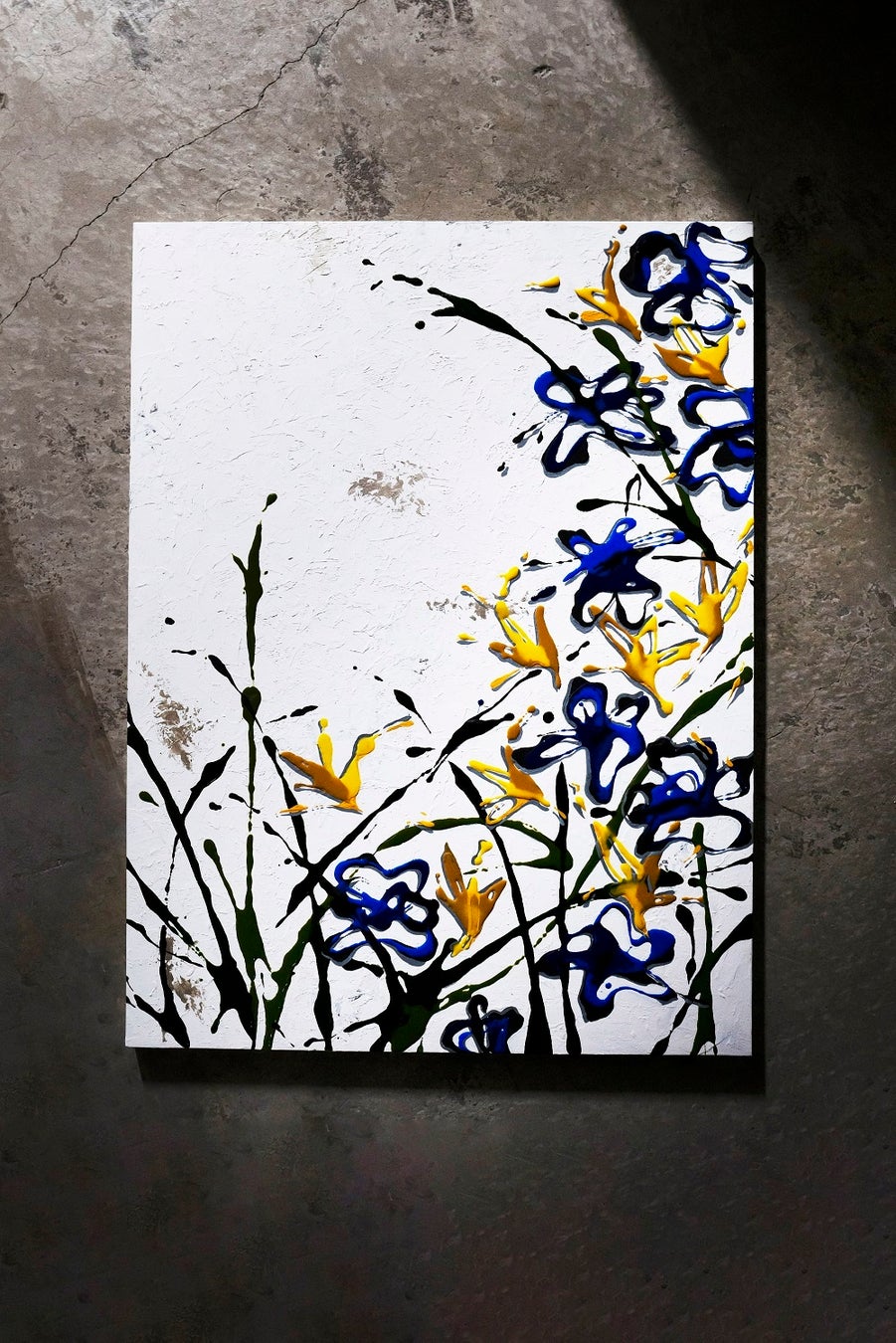 「Untitled 2」1030 x 728 Acrylic and Resing on Wood Panel