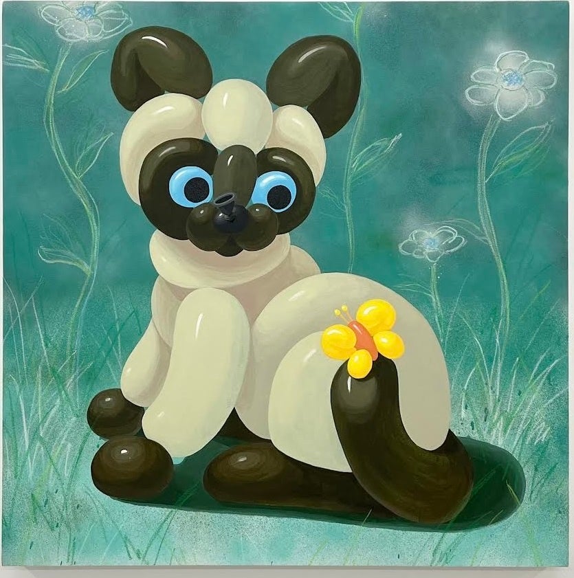 FRAGILE「butterfly and siamese cat」