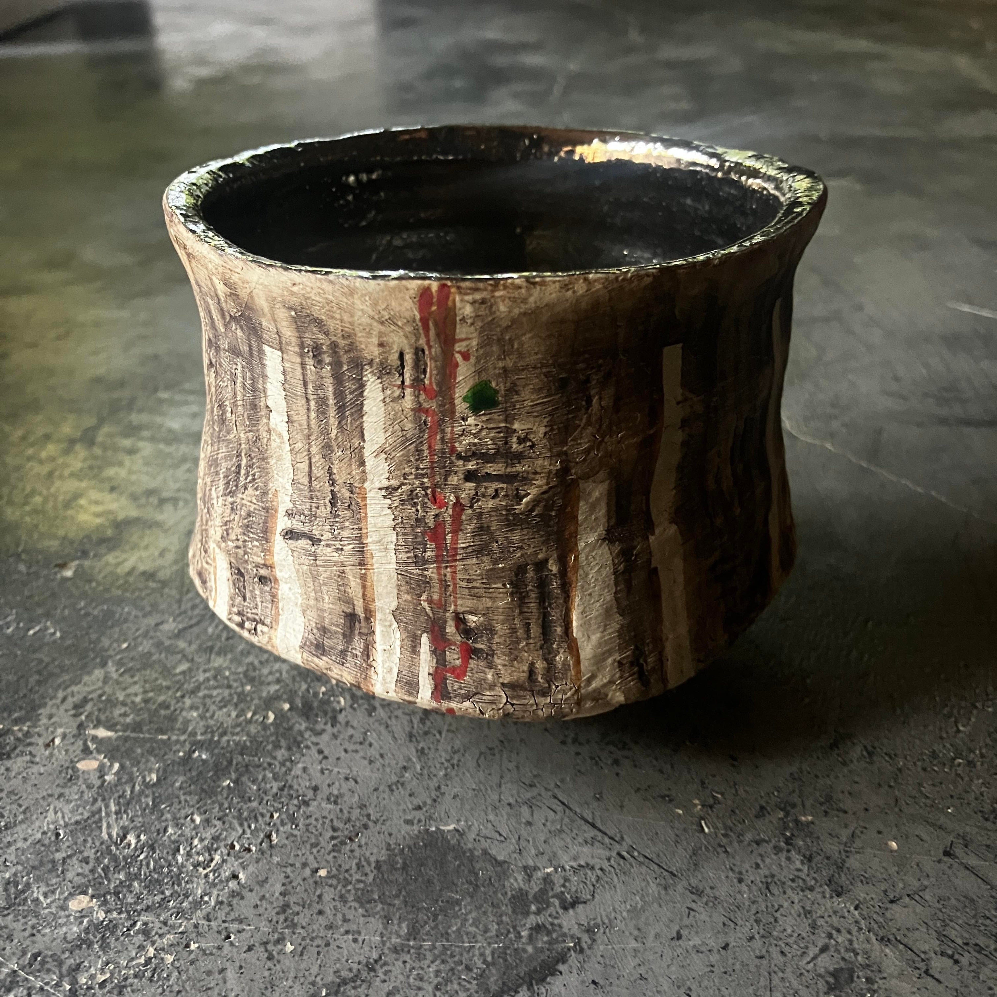 沼野秀章「刻ム音茶碗(パラジウム)」