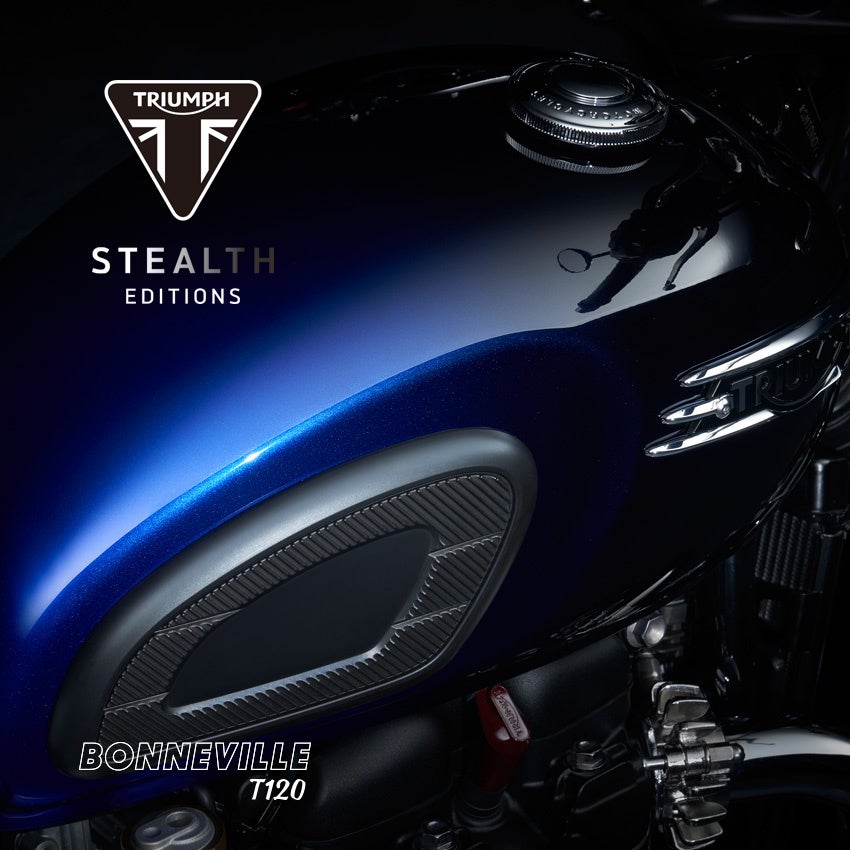 Bonneville T120ブルー ステルス・エディション