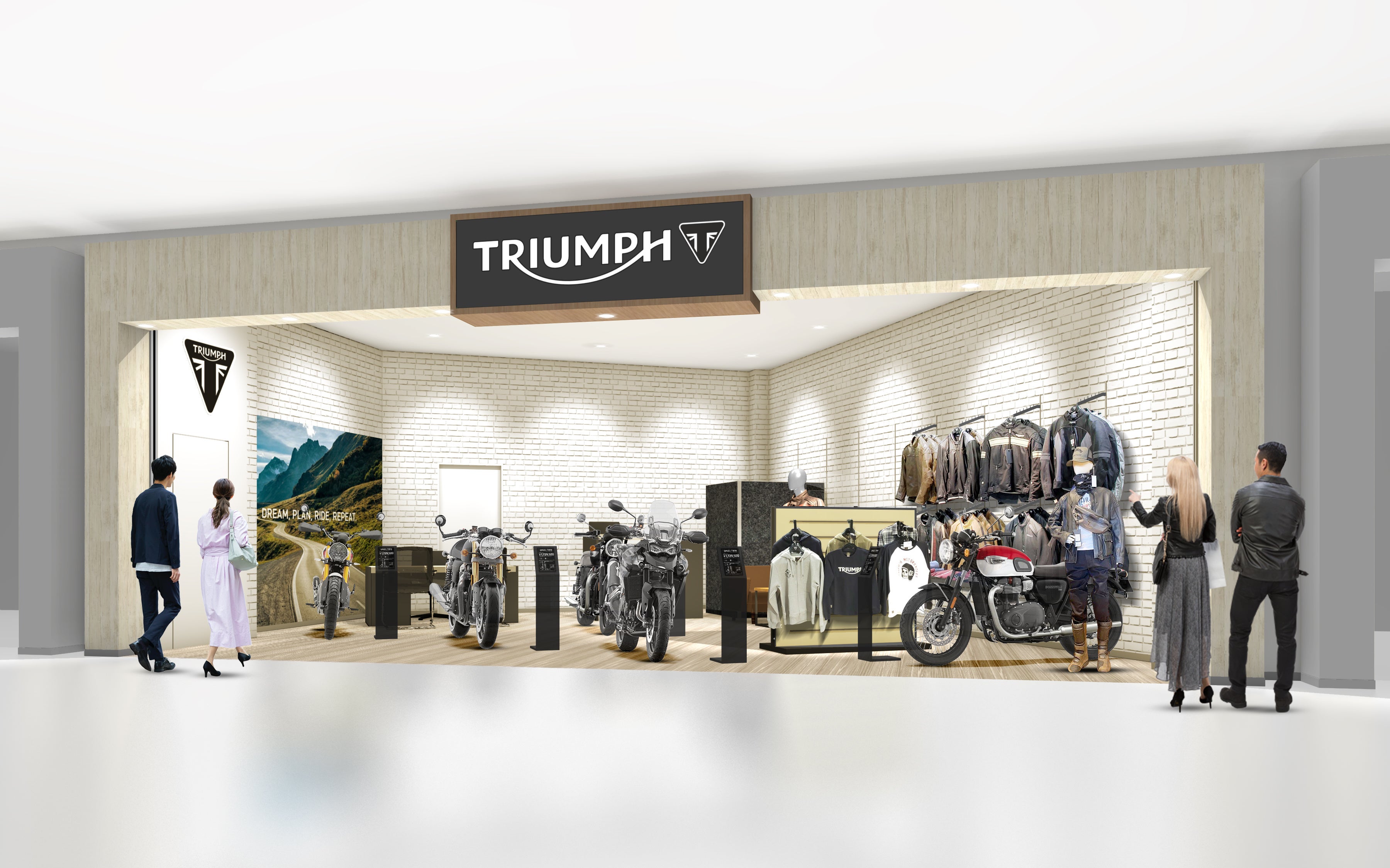 トライアンフ埼玉川口 ショッピングモールポップアップストア（イメージ図）