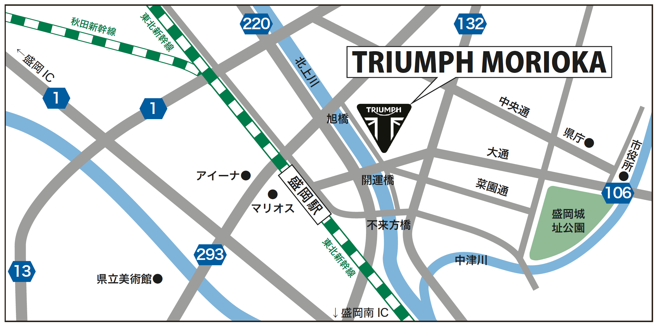 盛岡店 周辺map