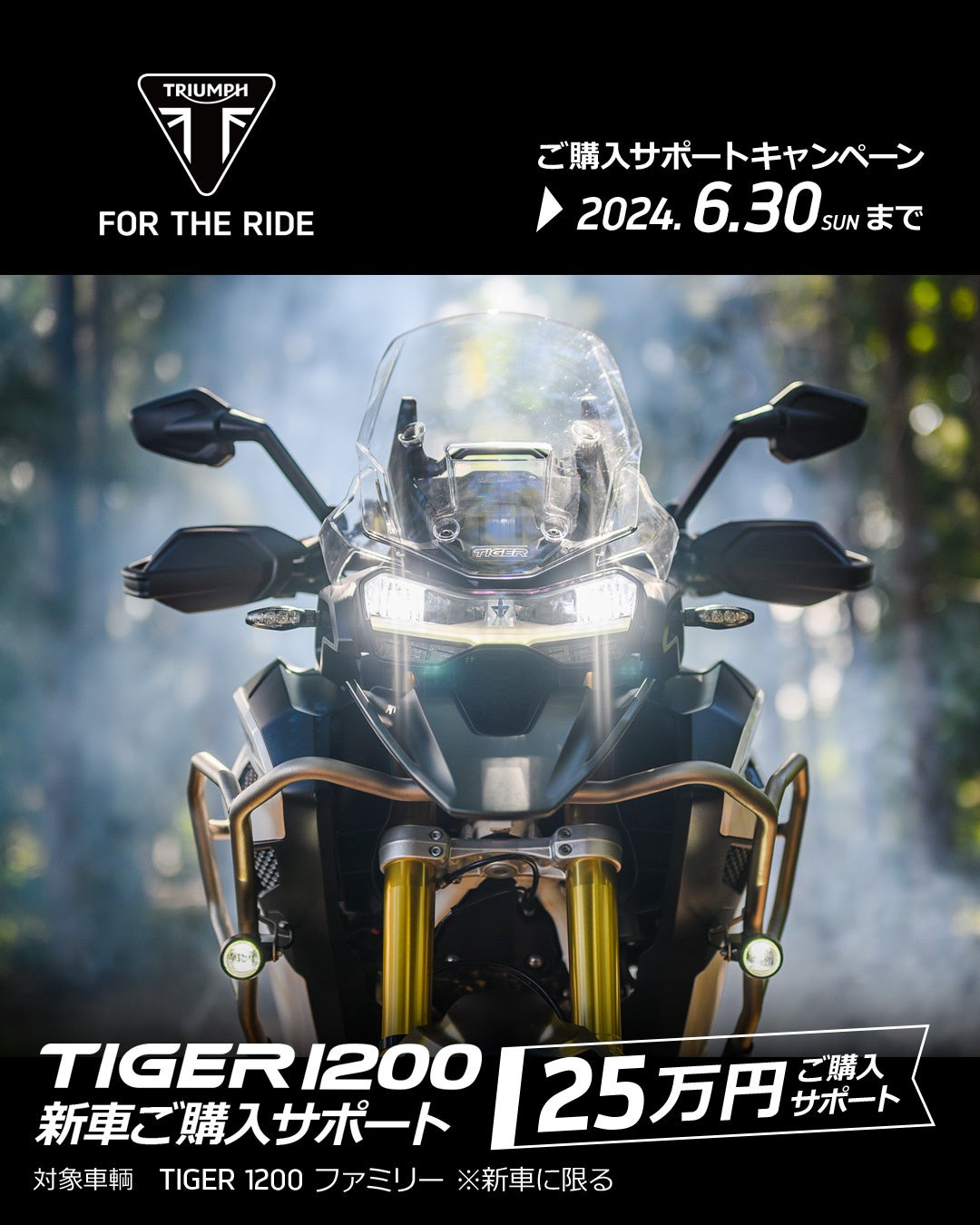 トライアンフから春のご購入サポートキャンペーンに「追加 トライアンフから春のご購入サポートキャンペーンに「追加