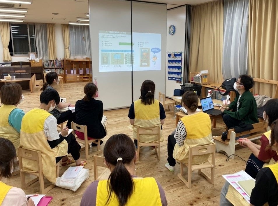 ▲座学では正しい感染症対策について教わりました