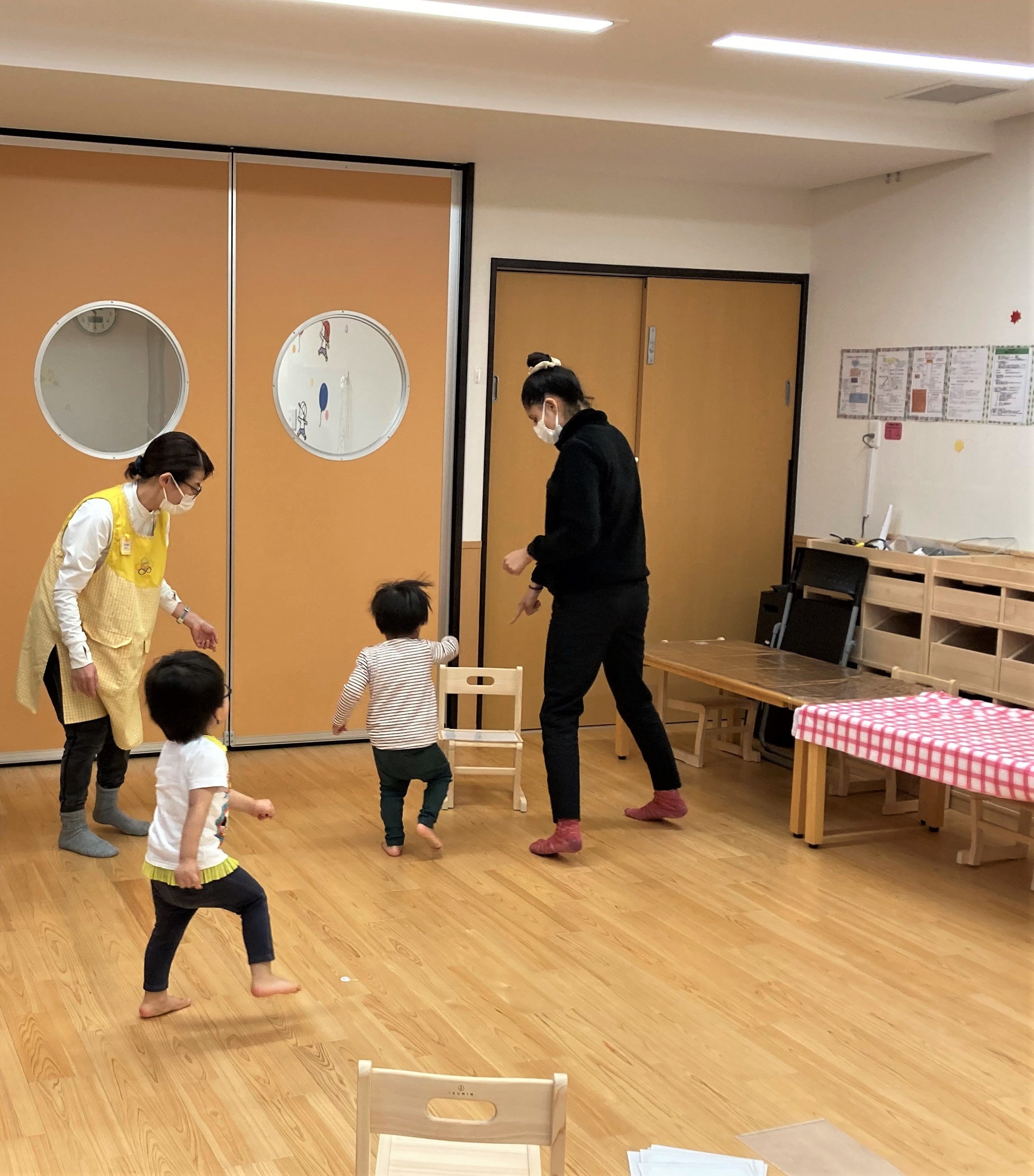 ▲遊びを通して英語に触れることができます