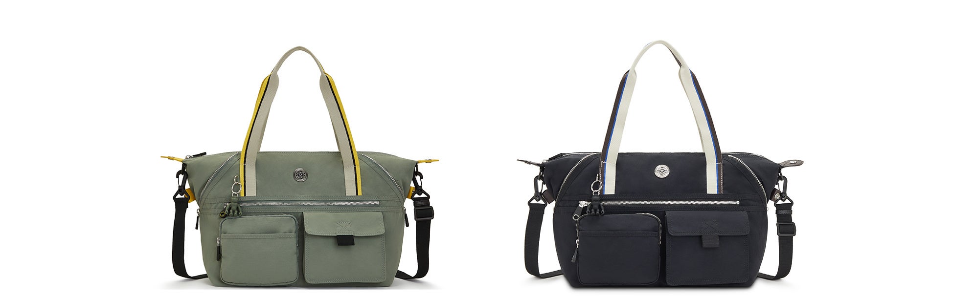 （左から）アートデュオポケット（セージグリーン）24,750円（税込）／ アートデュオポケット（フェザーブラック）24,750円（税込）