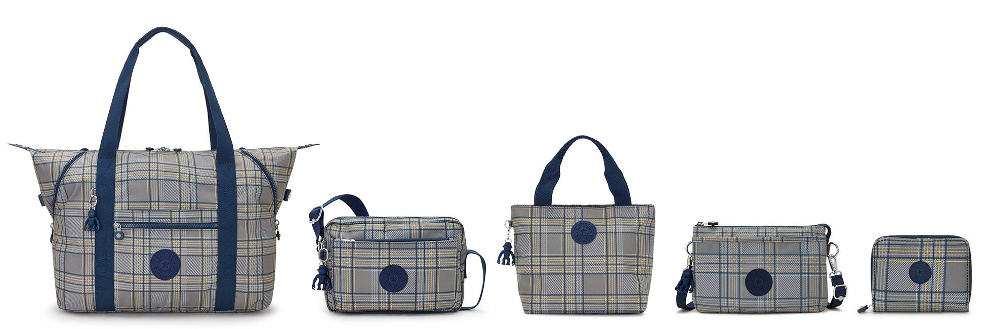 (左から)アートエム19,800円(税込)/アバヌエム17,600円(税込)/マナ11,000円(税込)/リリ11,000円(税込)/マネーラブ8,800円(税込) 【カラー名はすべてブルーグレイプレイド】