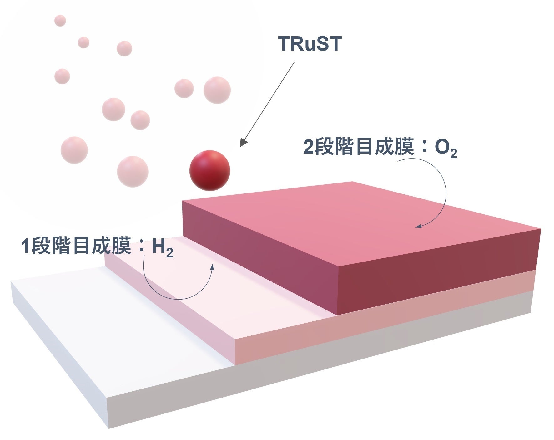 ＜TRuSTによる2段階成膜イメージ図＞
