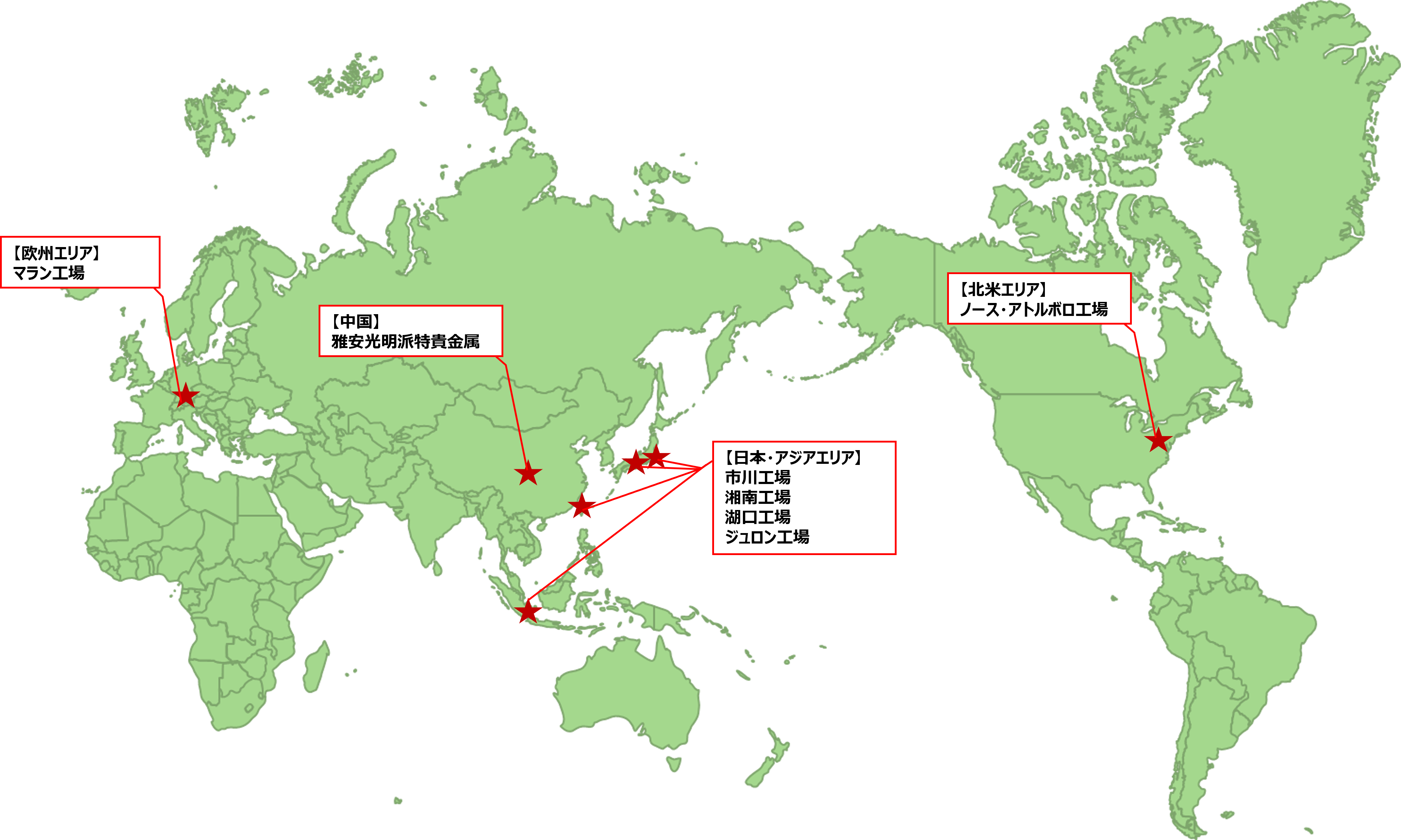 ＜「Global Recycle Network」拠点＞