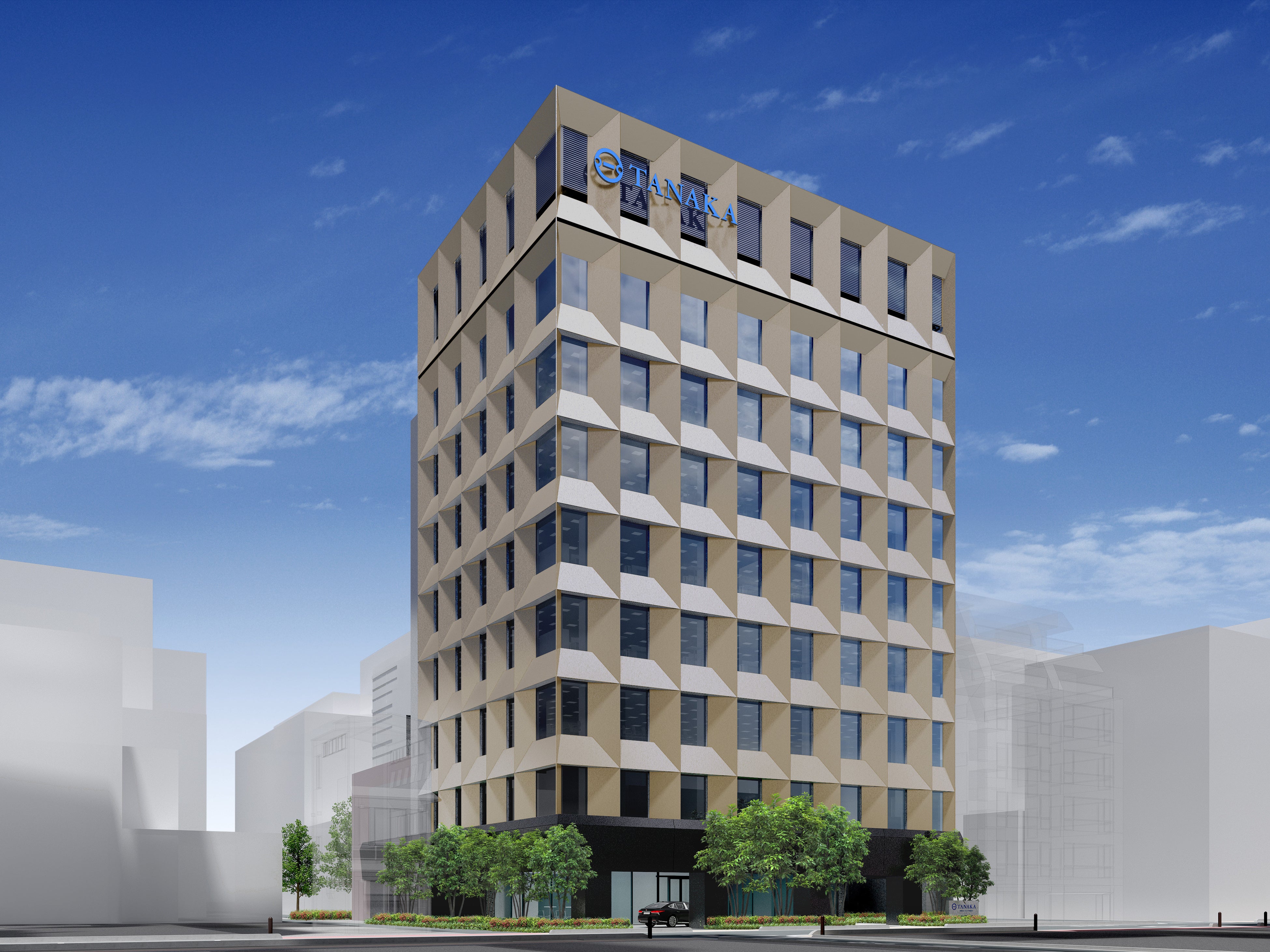 TANAKAホールディングス、新本社ビル建設にかかるグリーン