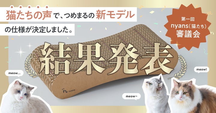 第一回nyans(猫たち)審議会」の結果発表!206世帯の猫が審議員、爪 第一回nyans(猫たち)審議会」の結果発表!206世帯の猫が審議員、爪