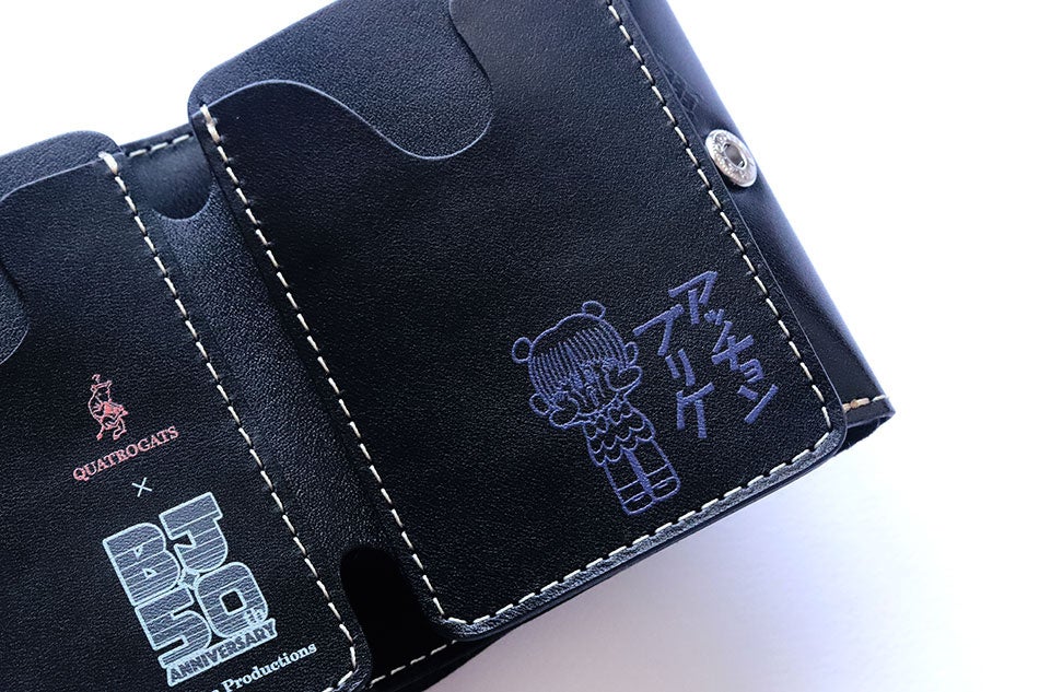 『ブラック・ジャック』連載５０周年記念モデル。 小さいふ。クアトロガッツ コラボ 小さい財布 小さいふ。コンチャ 手塚治虫ワールド コラボ