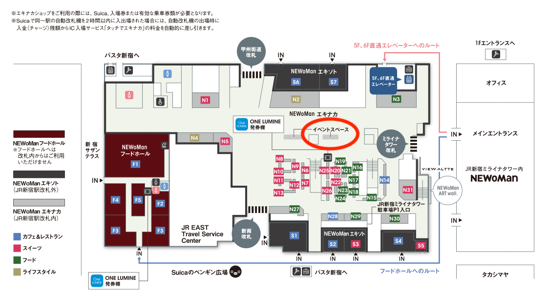 ※赤丸がイベント開催場所となります
