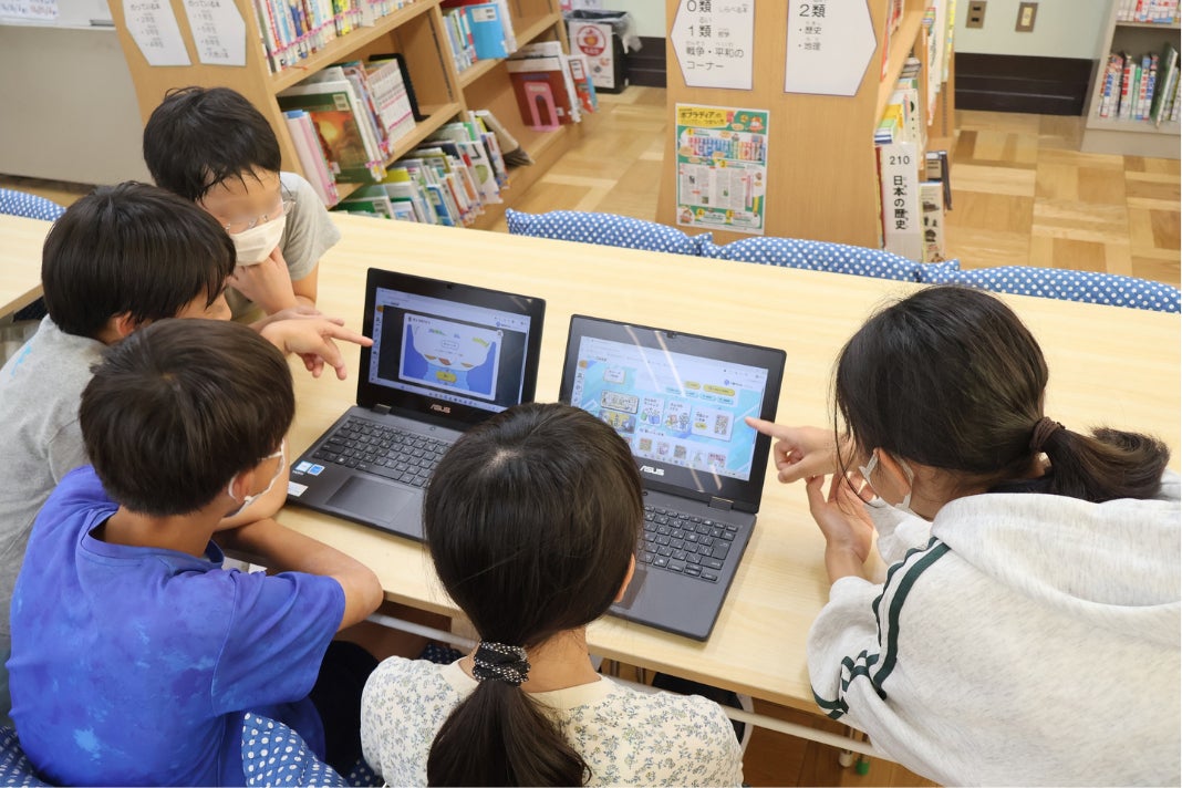流山市立流山小学校様での利用の様子