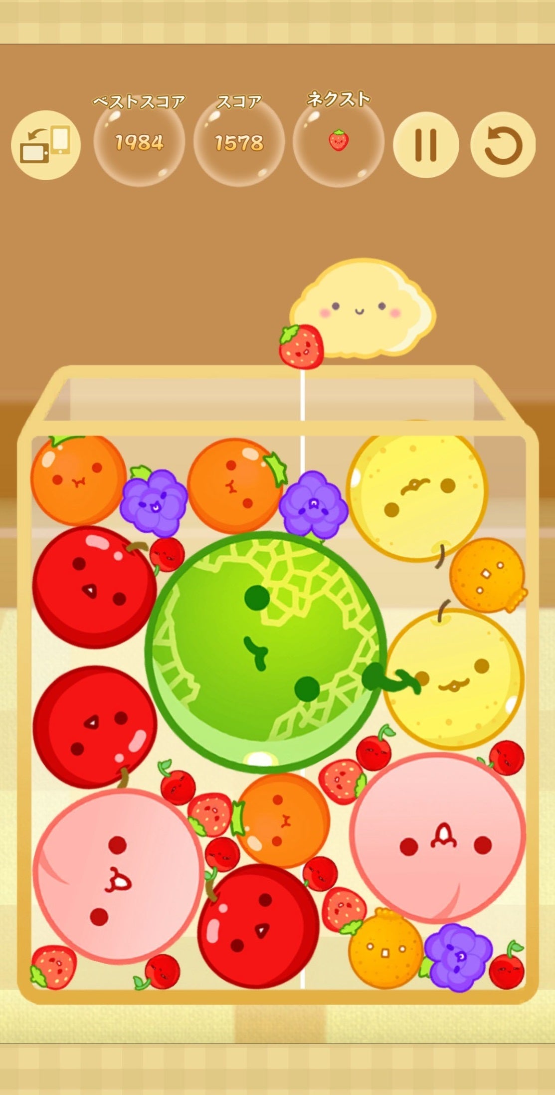 スマホアプリでのプレイ画面