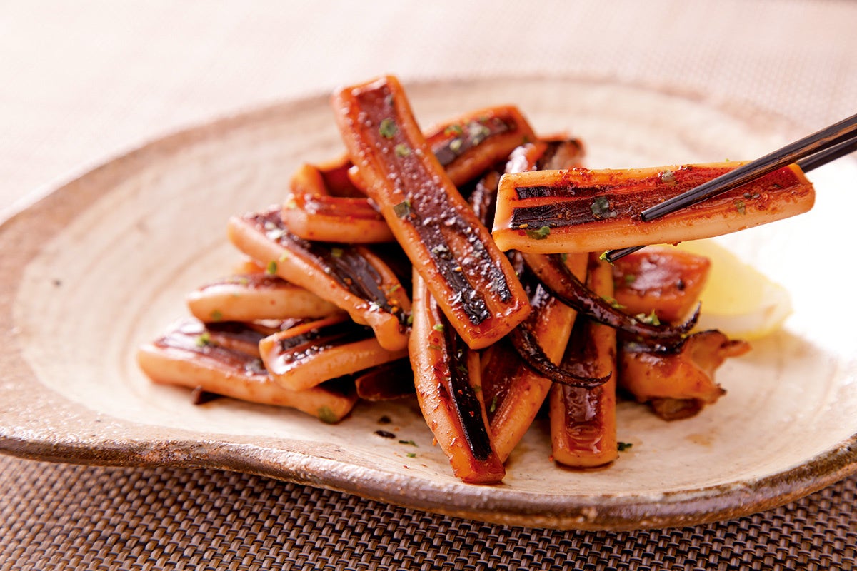 もっちりいか醤油漬