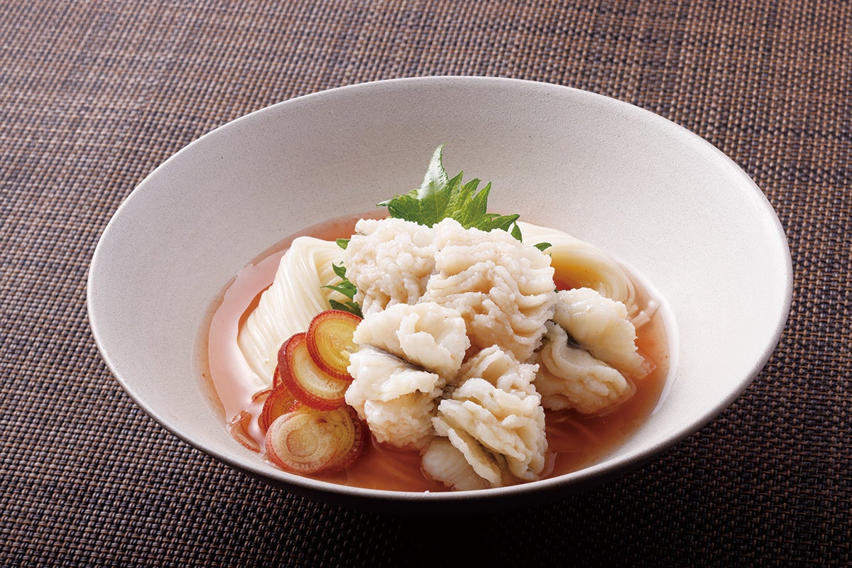 国産鱧のそうめん 京だし梅風味