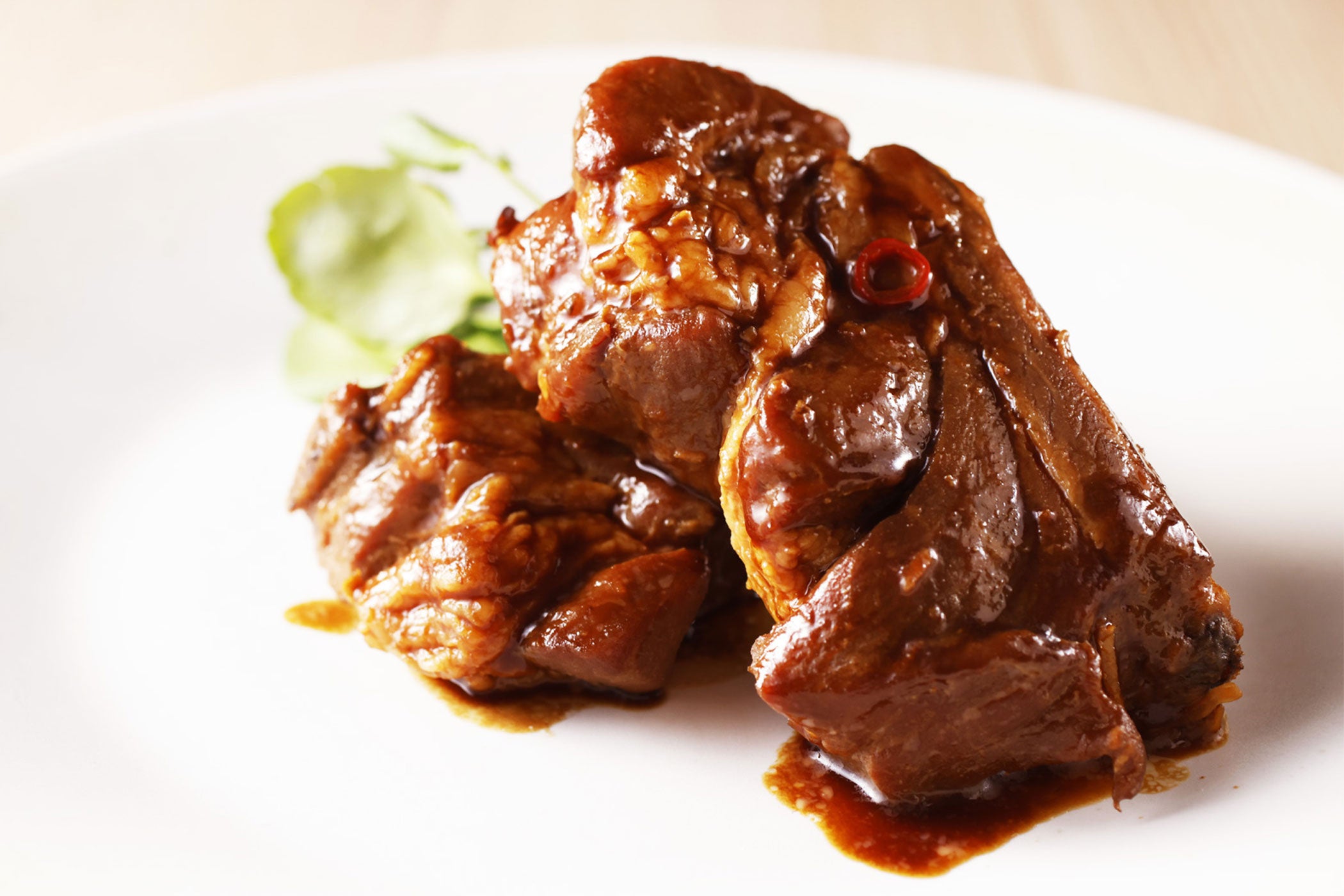 三元豚スペアリブ 京みそオレンジソース仕立て