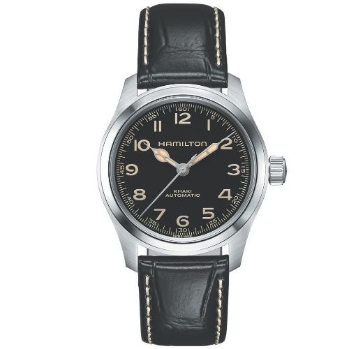 Hamilton Khaki Field Murph 38mm H70405730 black dial leather strap