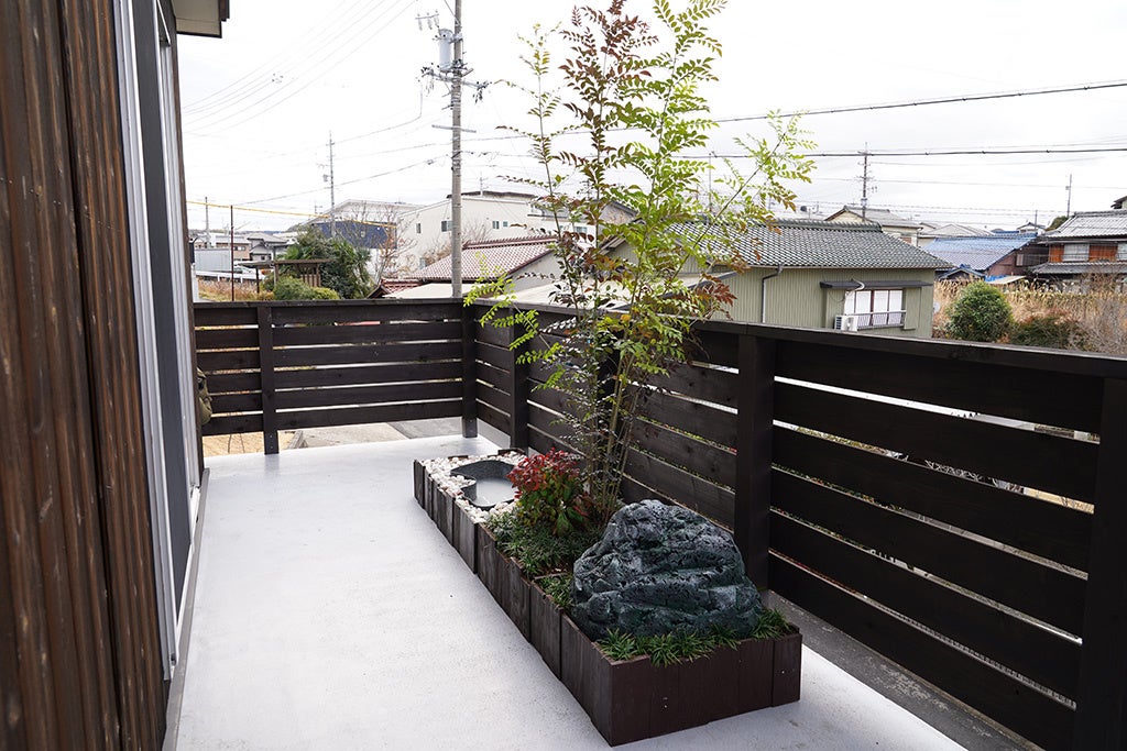 ベランダに作ったお庭