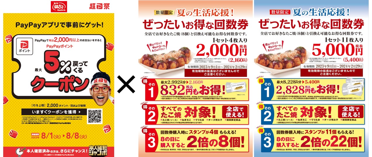 追加発売決定!】 “ぜったいお得な” 回数券!『銀だこ×PayPay』 が8月 追加発売決定!】 “ぜったいお得な” 回数券!『銀だこ×PayPay』 が8月