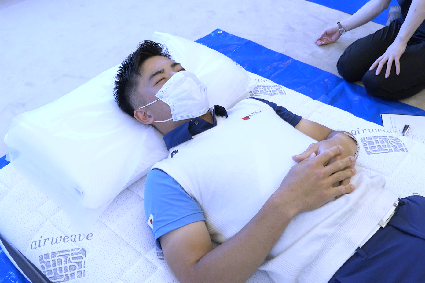 蟬川選手のフィッティングの様子