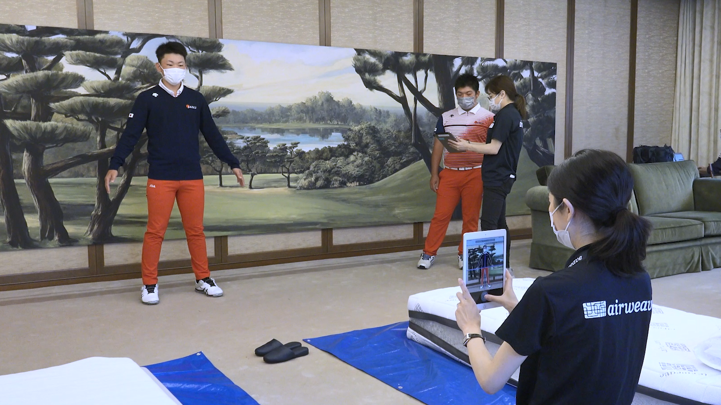 マットレス・フィットで体形を測定