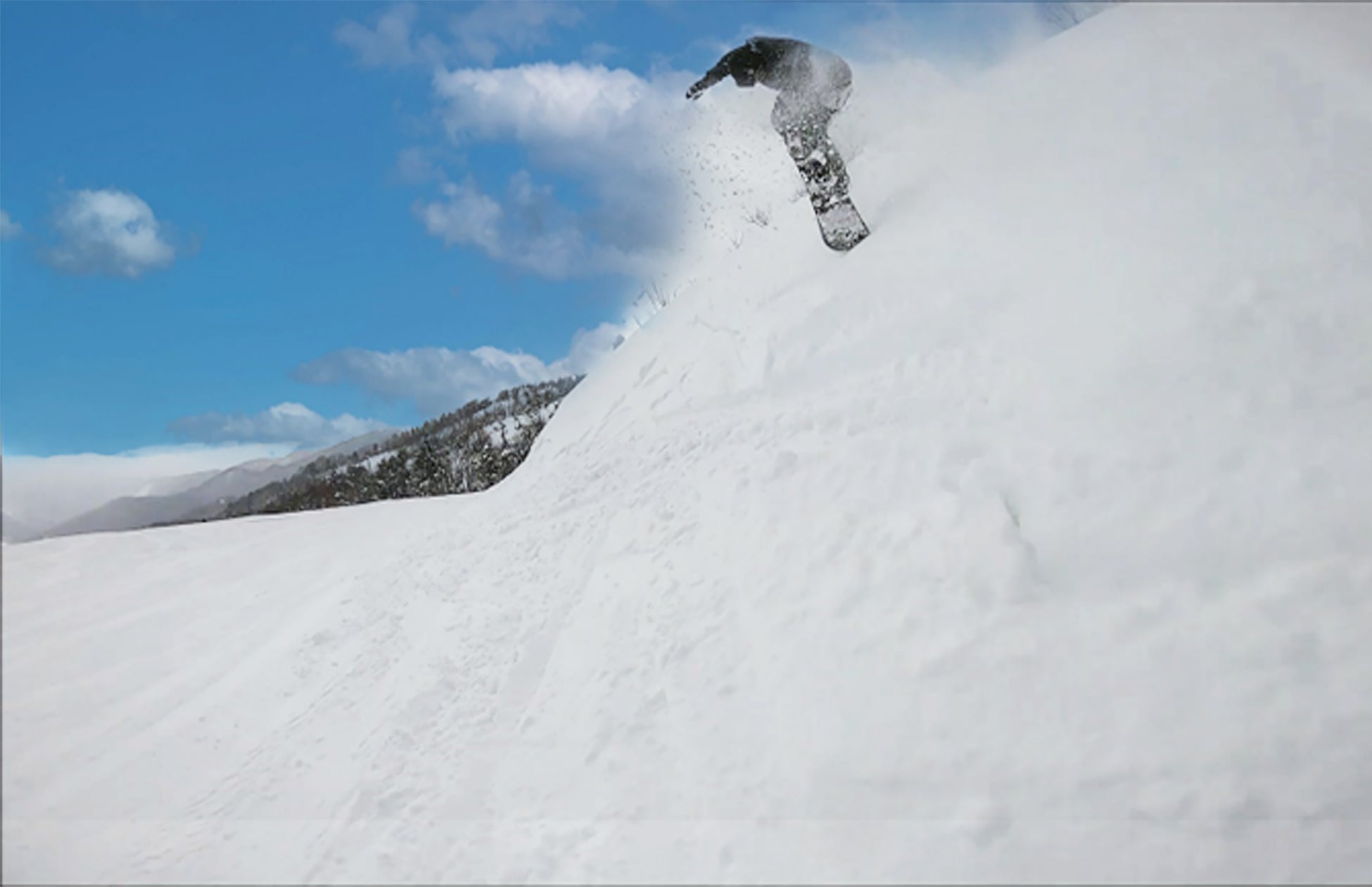 雪壁でのSNOWSURF