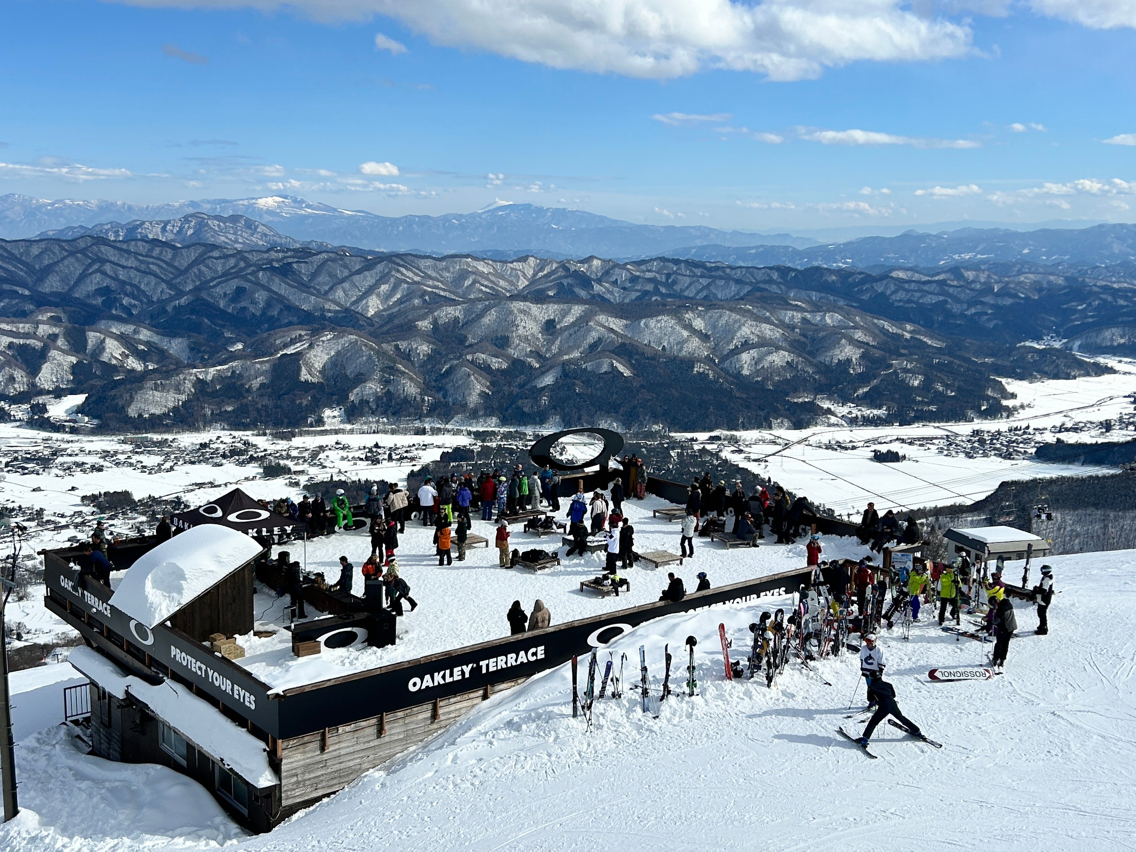 白馬村を見下ろす絶景