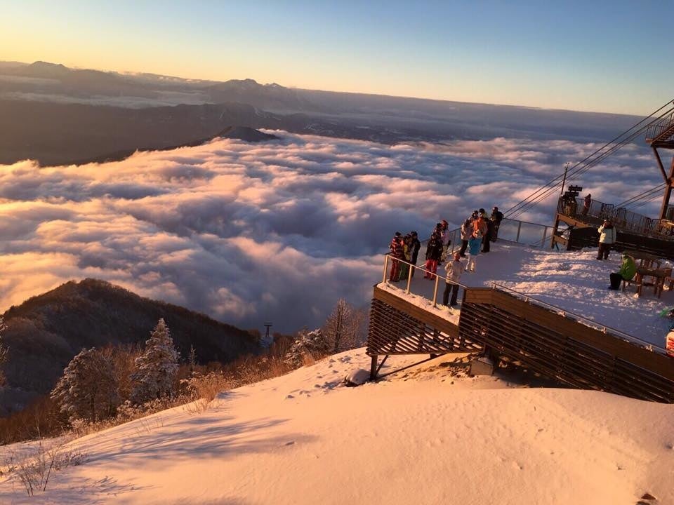 テラスからの雲海