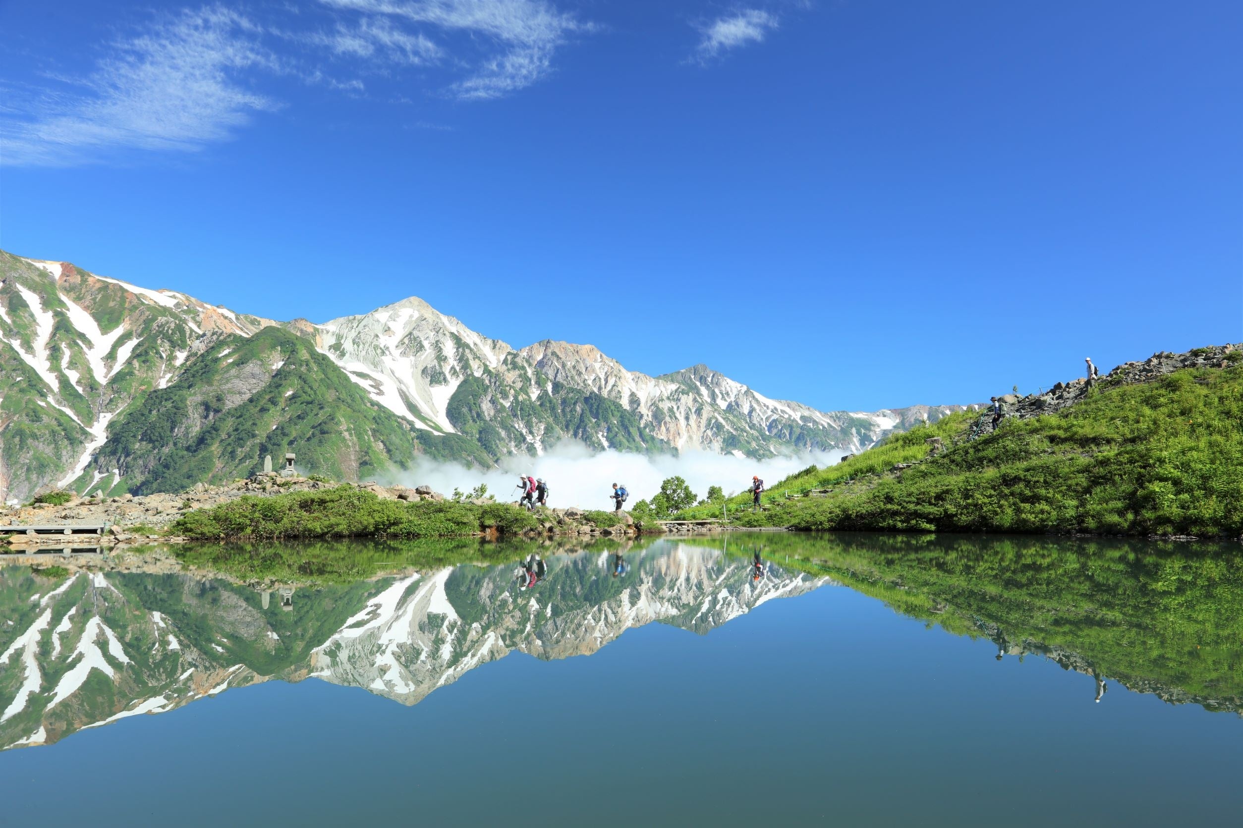 鏡面絶景「八方池」