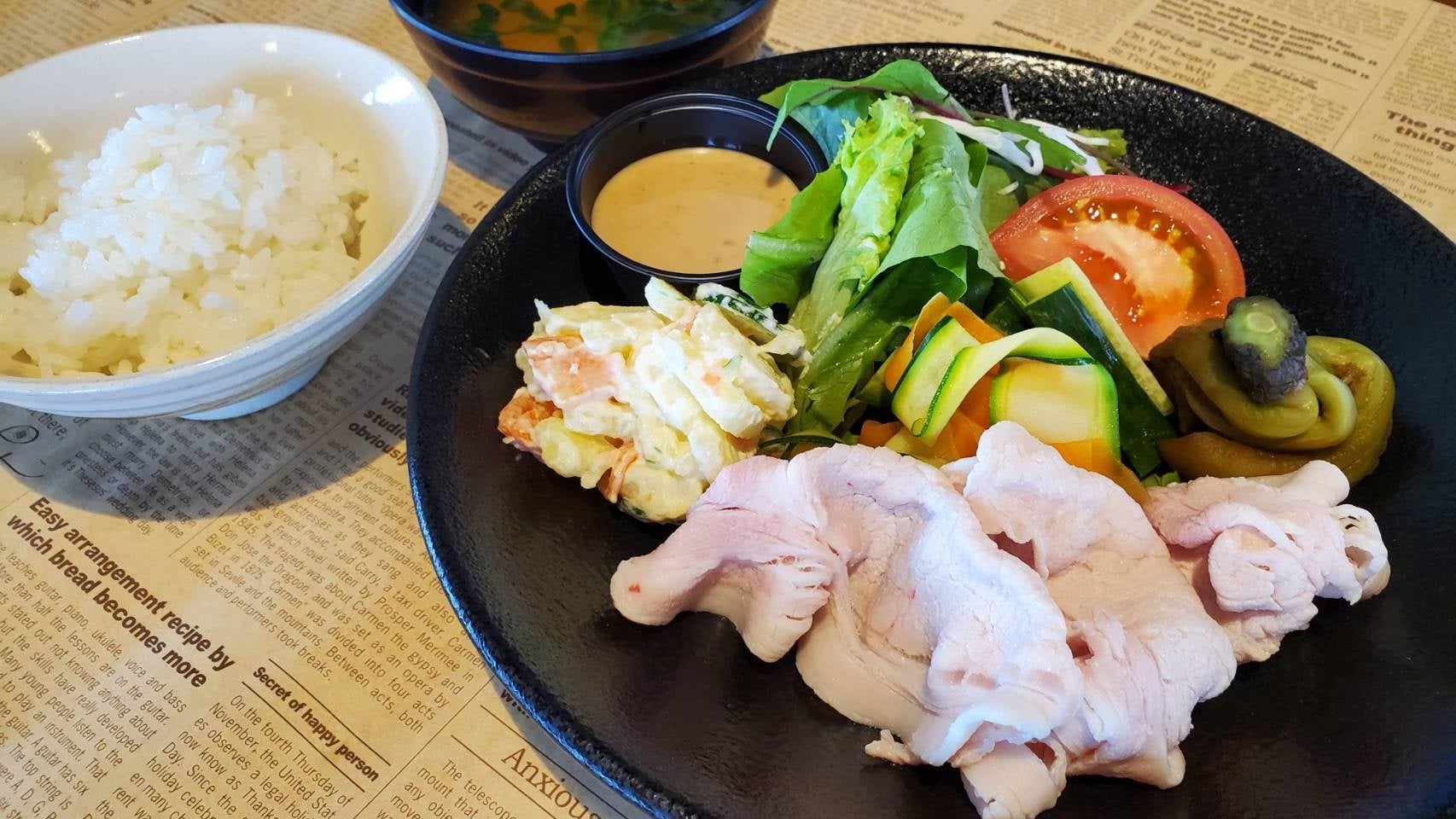 信州野菜の冷しゃぶ野菜プレート