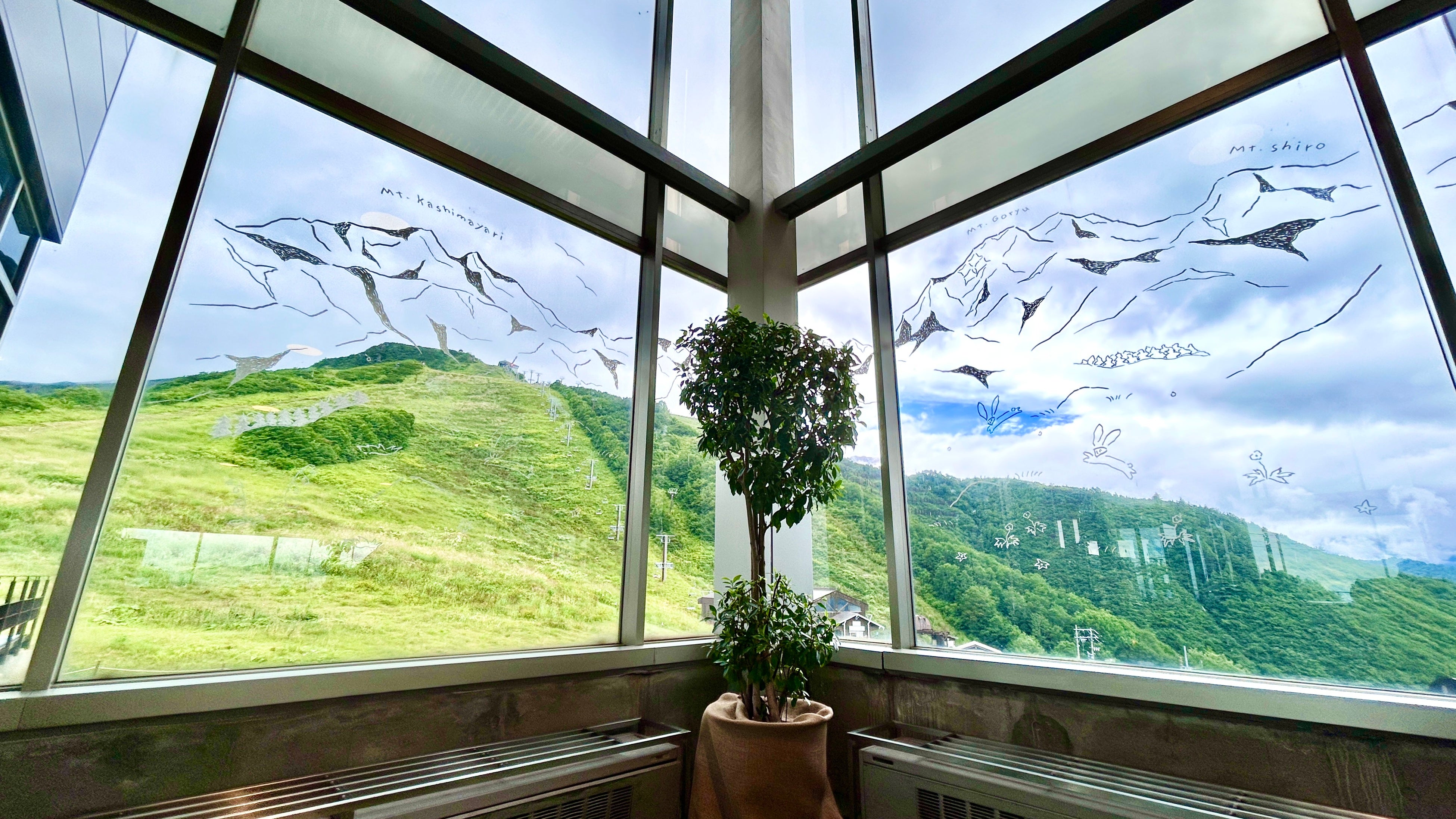 窓ガラスアート