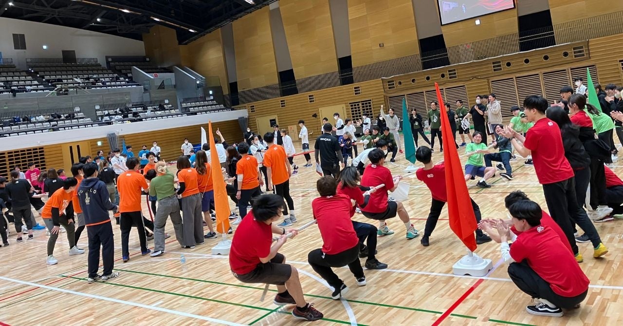 当日はじめて発表されたシークレット競技、綱引き！