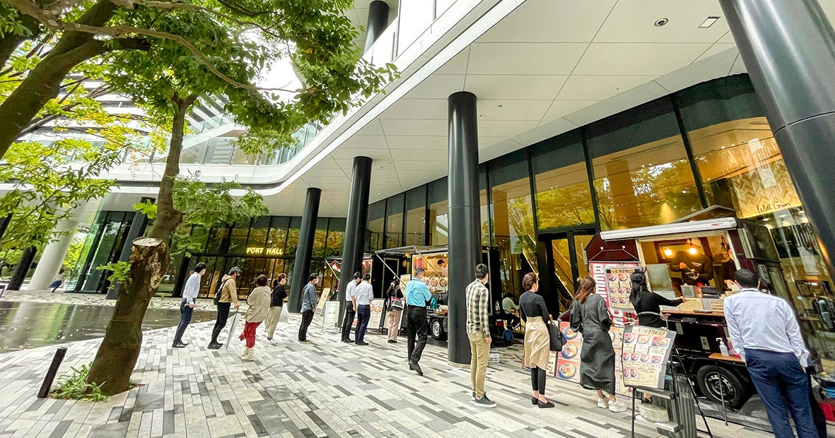 SHOP STOP海岸(東京ポートシティ竹芝)ランチ出店の様子（2022年10月6日）