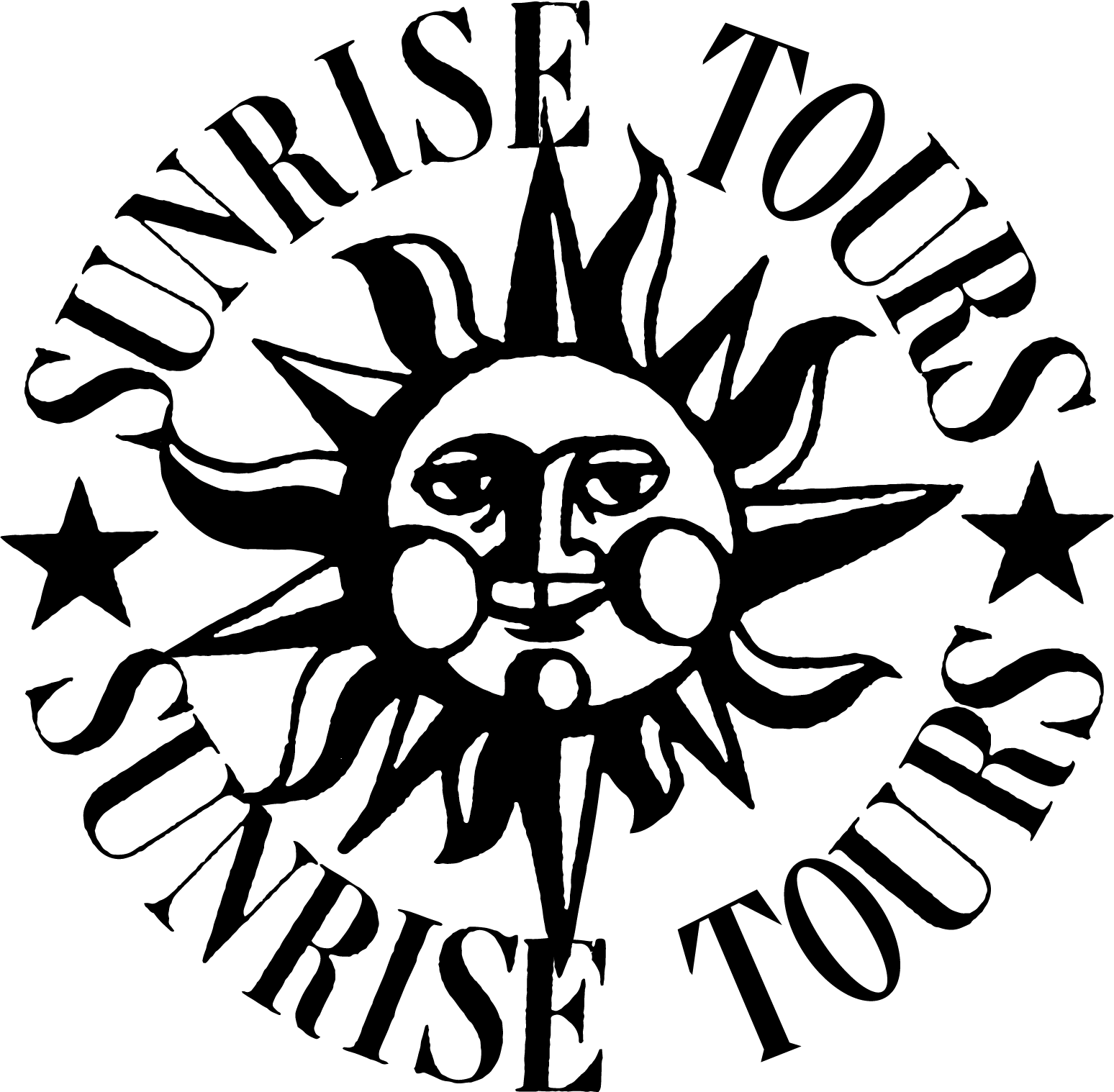 ＜1967年サンライズツアーシンボルマーク＞ アステカの太陽神を模したマーク