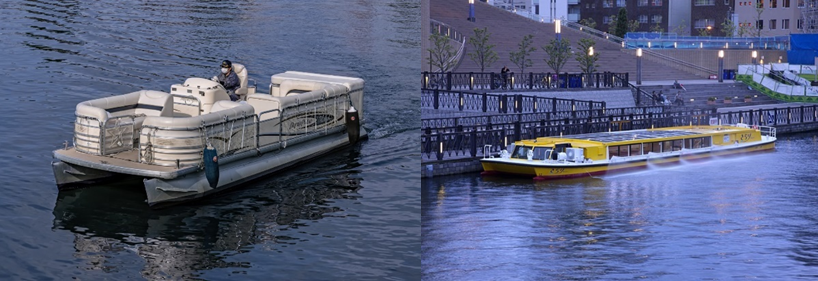 左：小型船、右：大型船(いずれもイメージ)