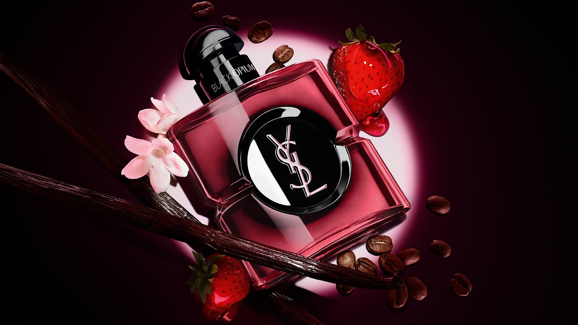 【YSL BEAUTY】ジューシーで艶やかなストロベリーの甘さと、コーヒーフローラルが溶け合う、フローラル・ストロベリー・コーヒーの香り「ブラック OP オーデパルファム ピンクグレーズ」誕生