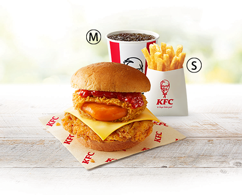 「オマール海老の旨味ひろがるチーズフィレバーガーセット」イメージ