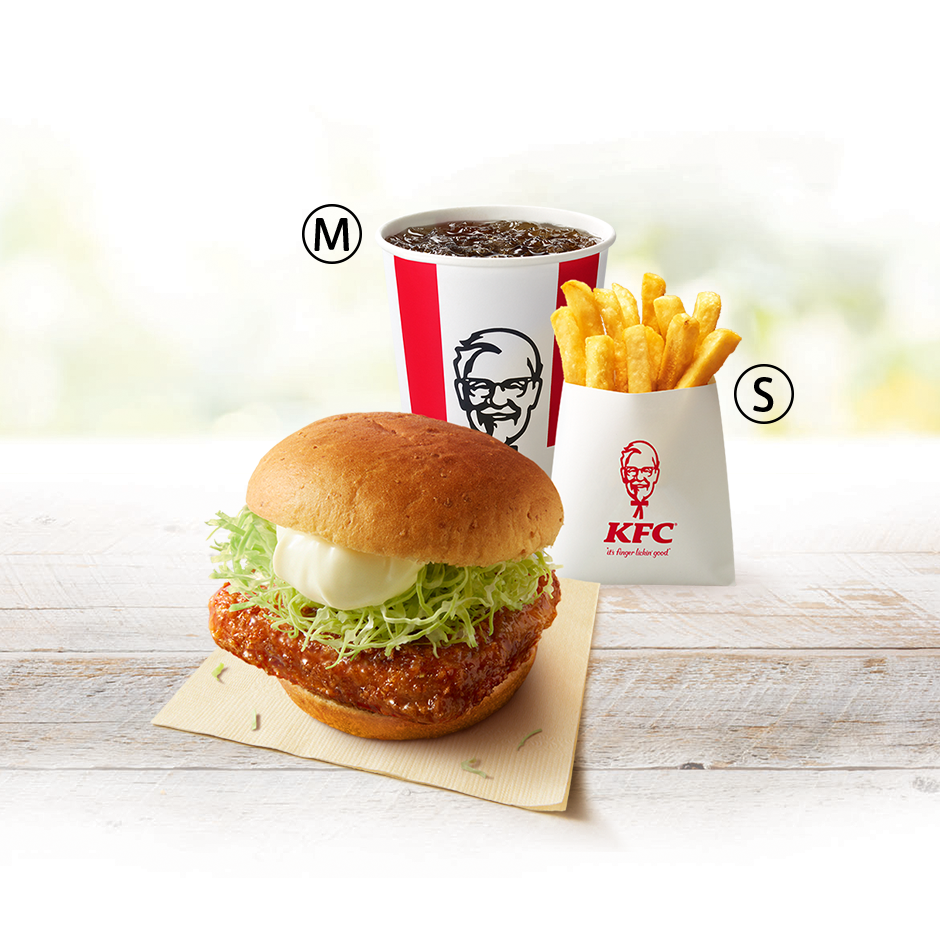 「和風チキンカツバーガーセット」イメージ