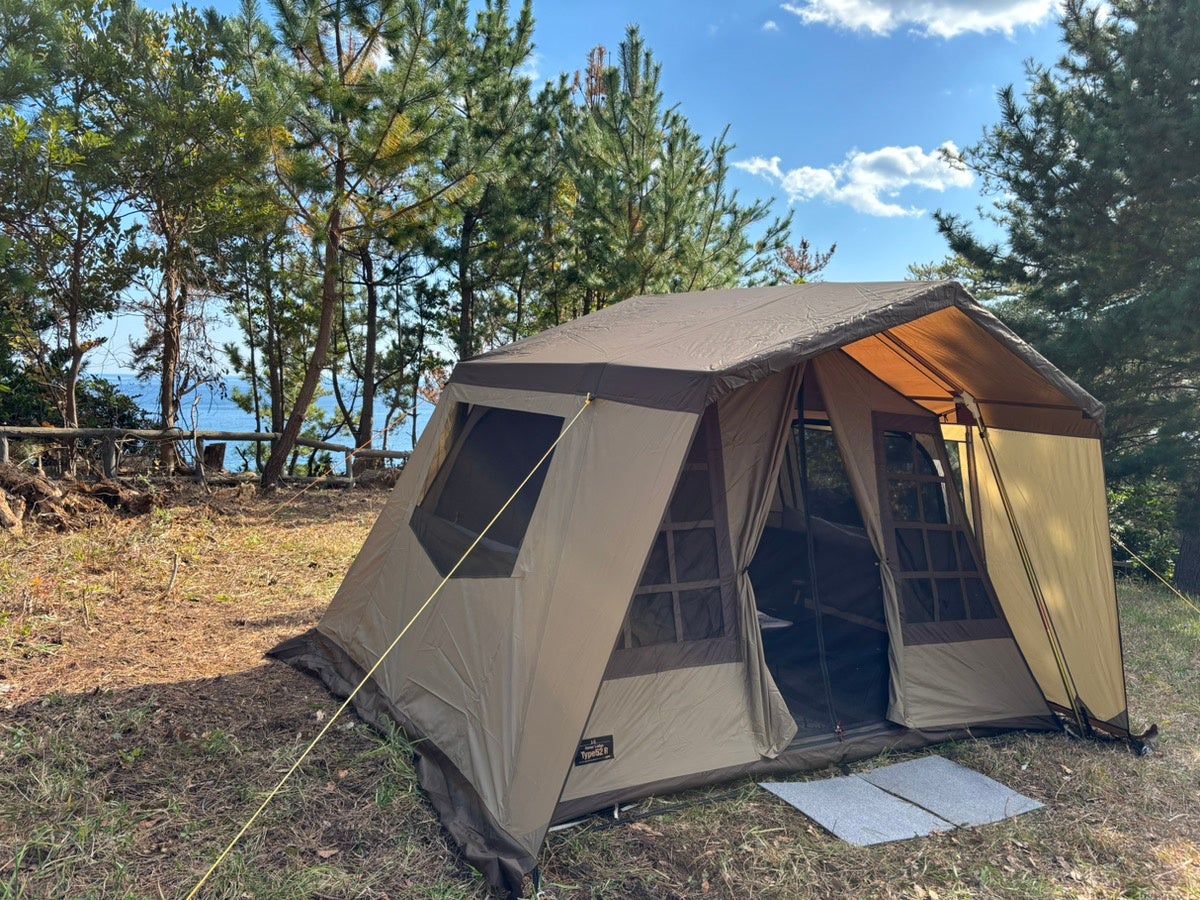 アウトドアブランド「ogawa」コラボ企画】神割崎キャンプ場テント展示