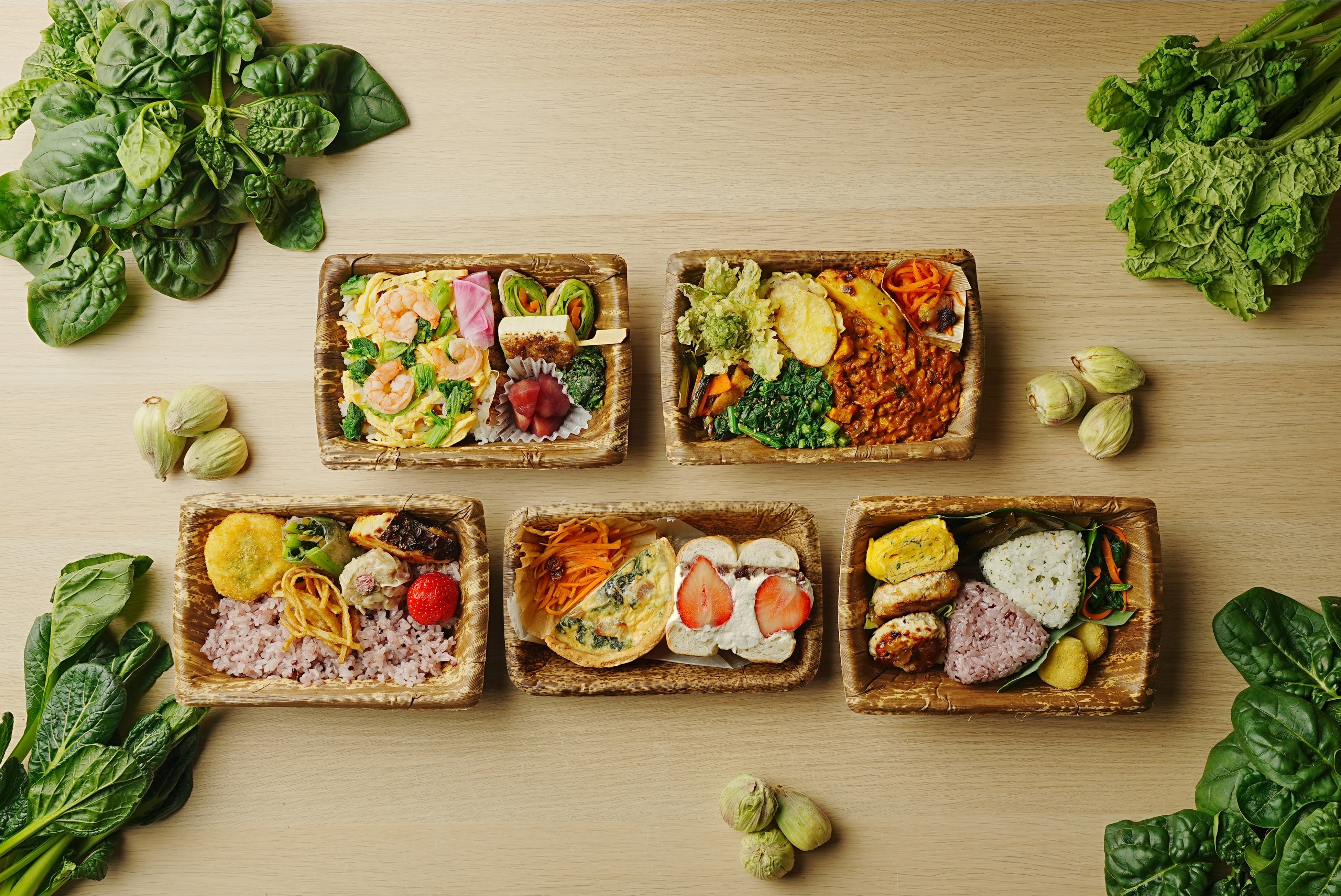 春を告げる竹皮弁当