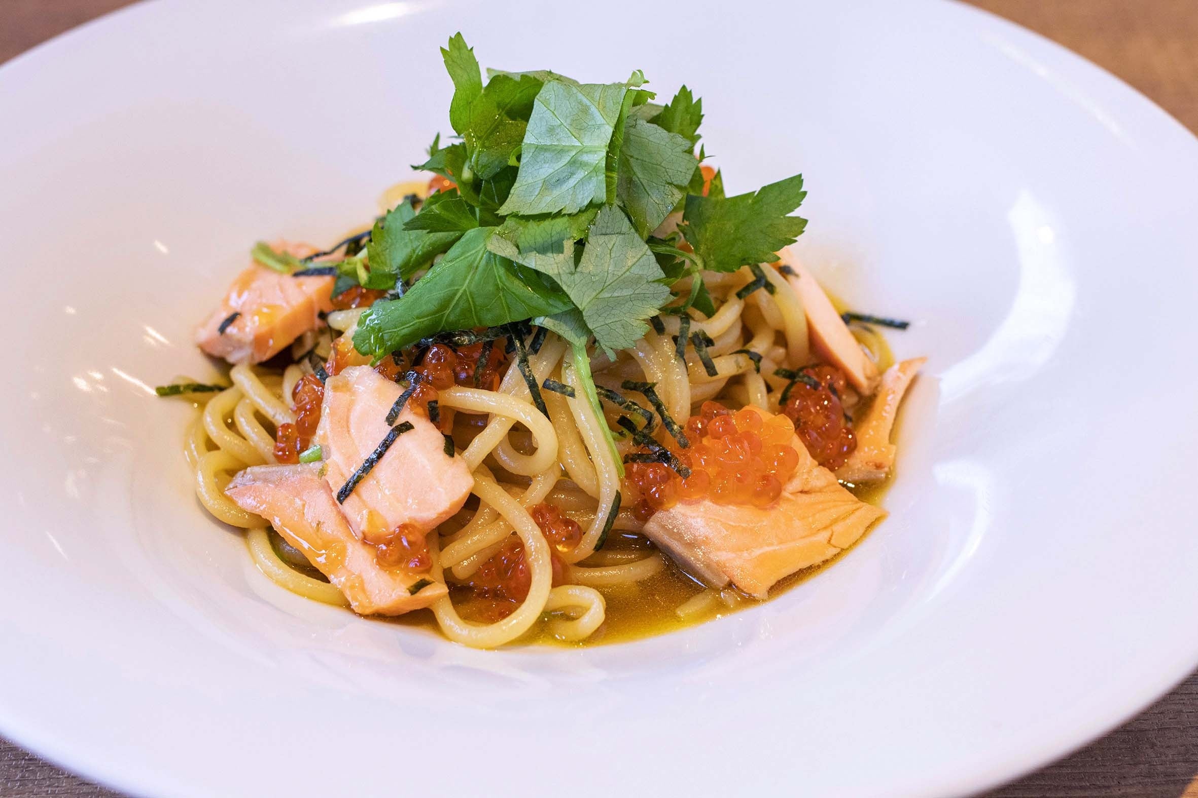 南三陸産鮭を使用したメニュー