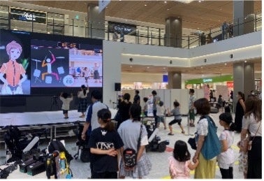 ▲大型スクリーンで楽しむeスポーツ体験