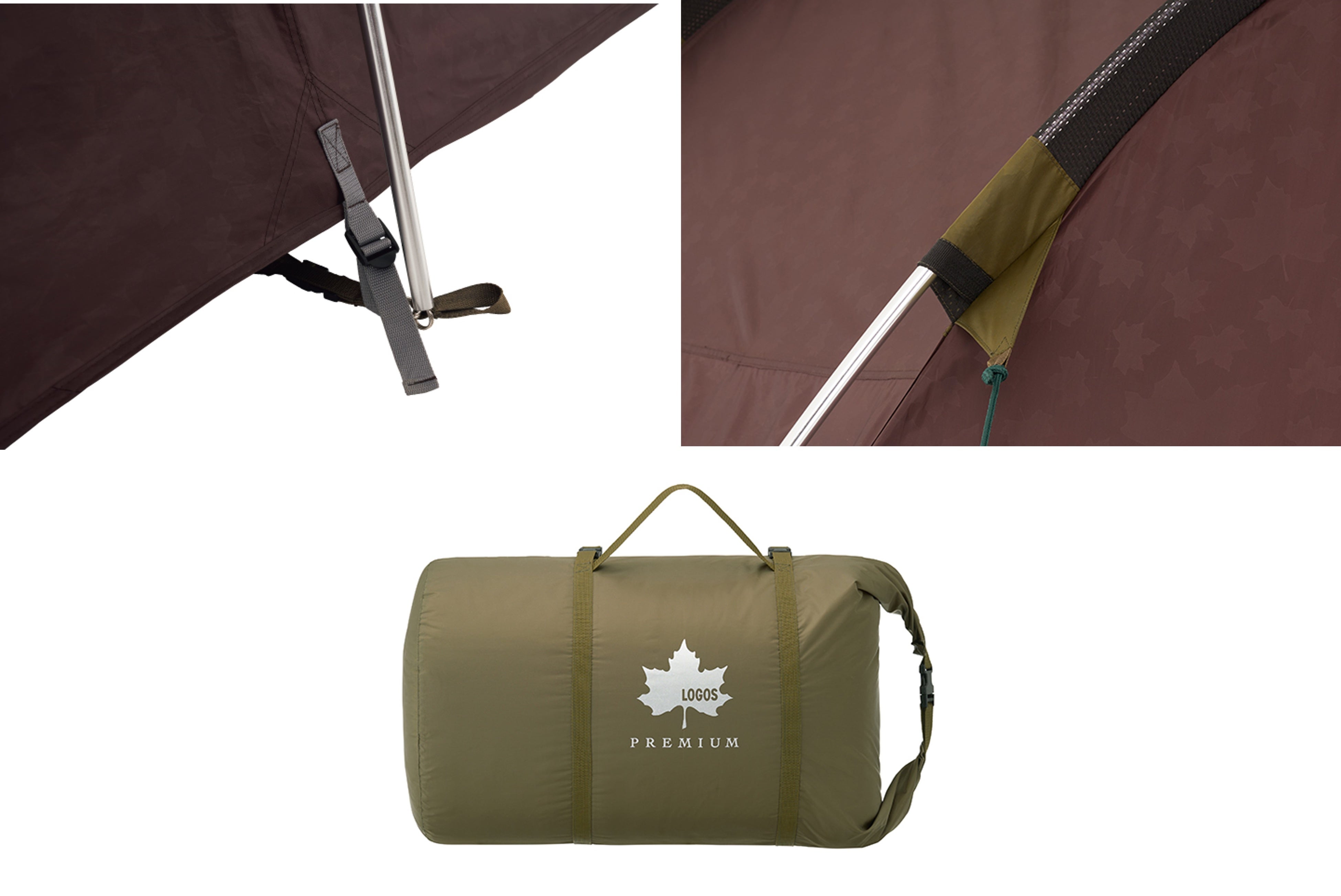 設営を簡単サポートするSUPPORT BELT SYSTEMを採用